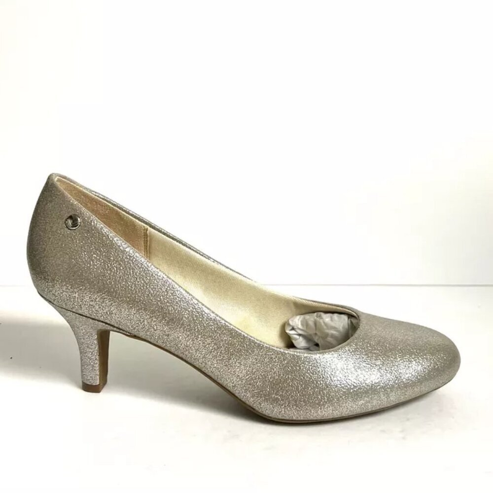 Life Stride Women’s Parigi Pewter Gray High Heel Pumps Size 8M